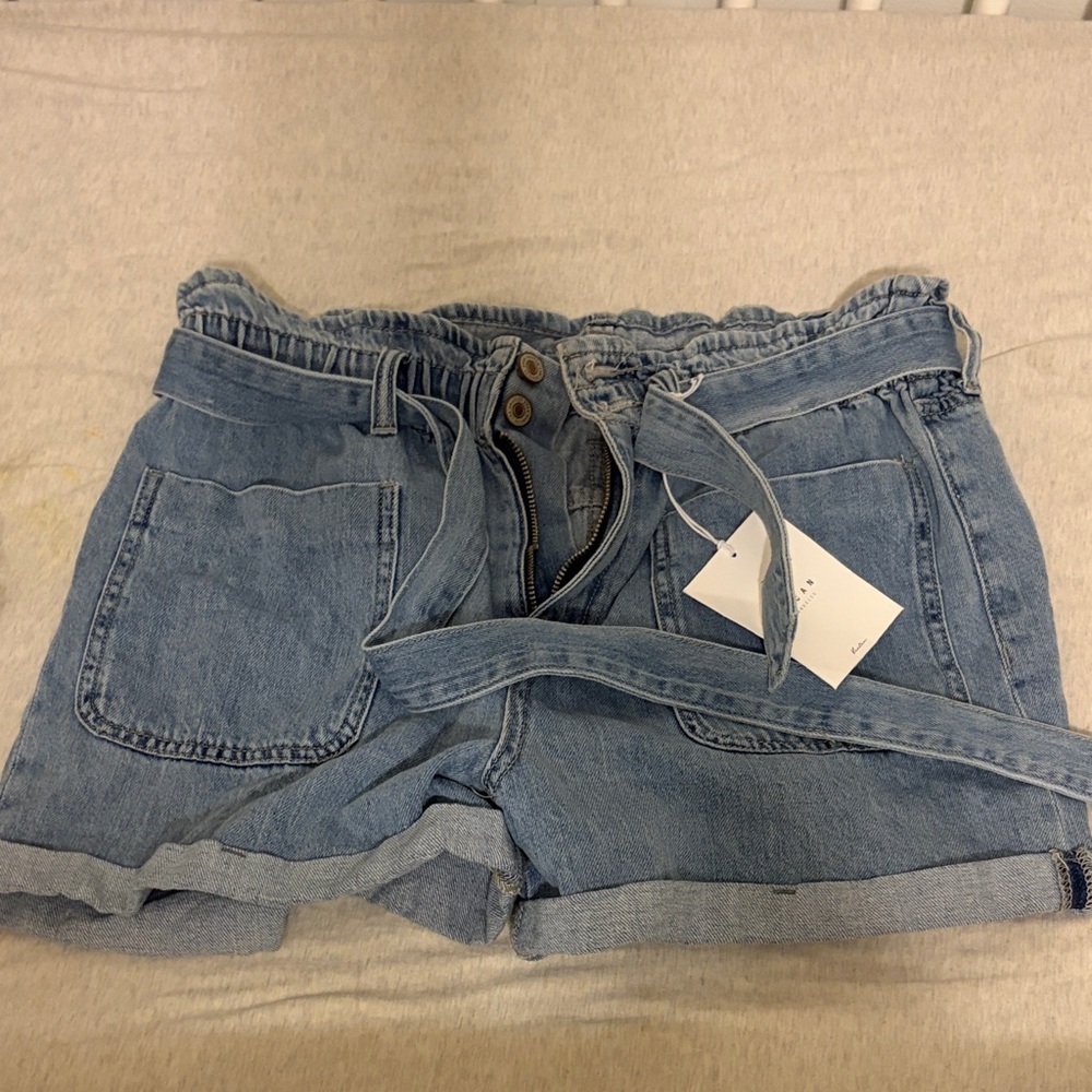 KanCan Light Blue Jean Shorts with Belt
